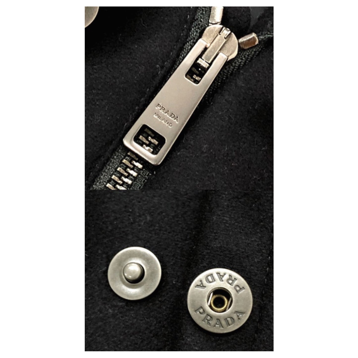 Prada Homme Wool Cashmere Blend Military Utility Jacket