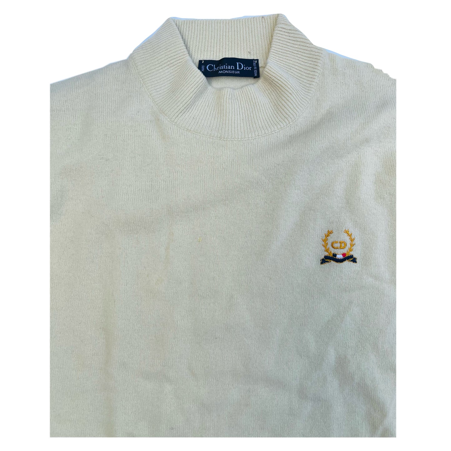 Christian Dior Monsieur Crest Logo Knit Jumper