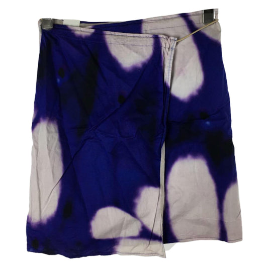 Isset Miyake Tie Dye Graphic Flare Print Skirt
