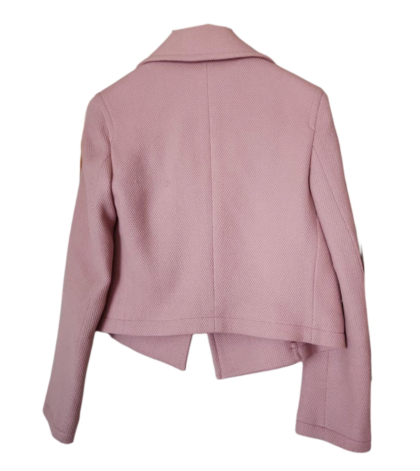 Valentino Pink Wool Double Breasted Blazer Skirt Suit Set