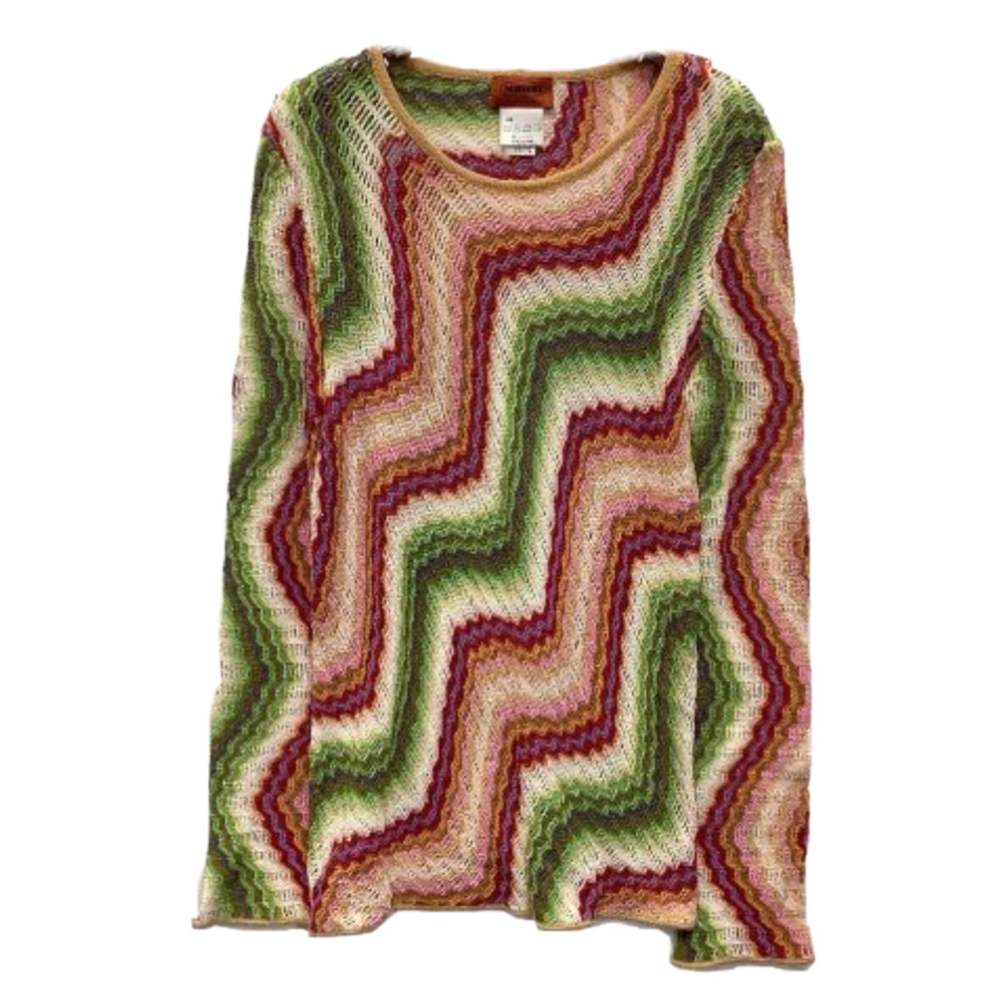 Missoni Cotton Zig Zac LS Multi Colour knit