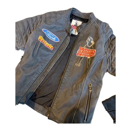 Hysteric Glamour Vintage Leather Biker Jacket