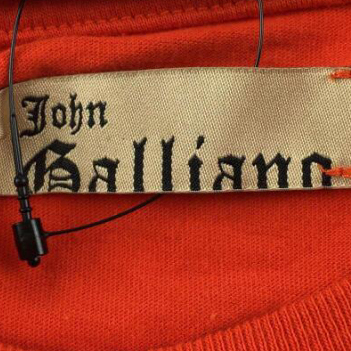 John Galliano Red Newswpaper Print Tee