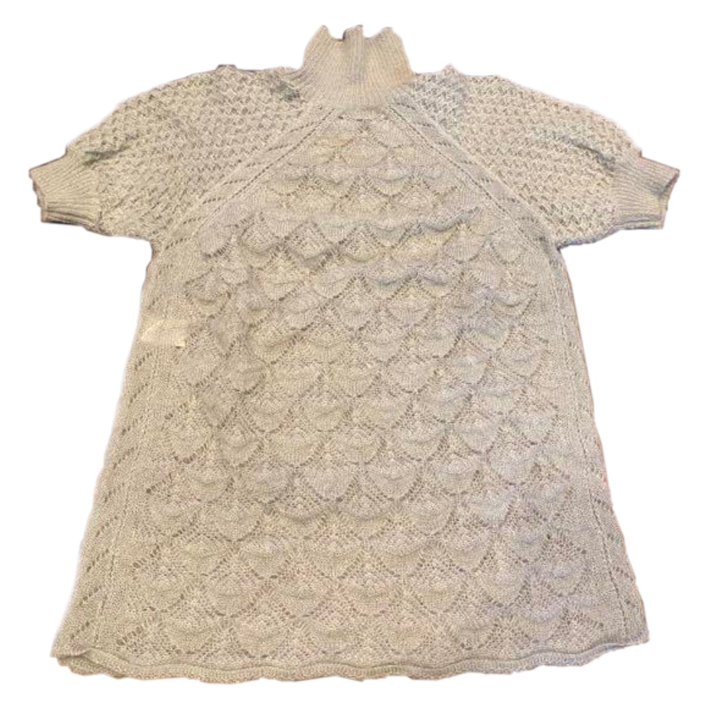Philosophy Di Alberta Ferretti Crochet Mohair Knit SS Top