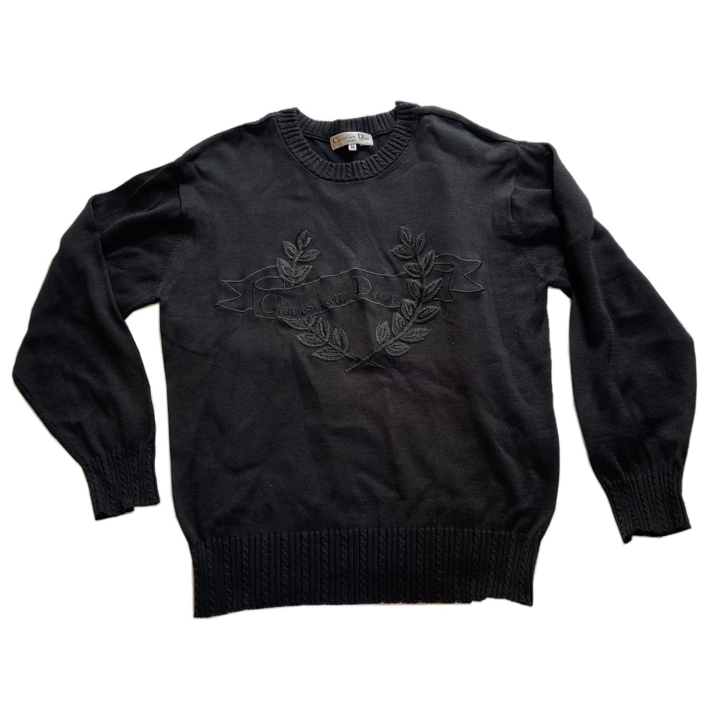 Christian Dior Sports Crest Logo Knit Jumper