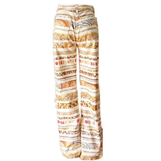 Salvatore Ferragamo Safari Stripe High Waist Jeans