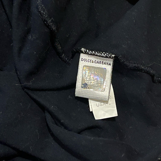 Dolce & Gabbana Underwear Scoop Neck Black Tee