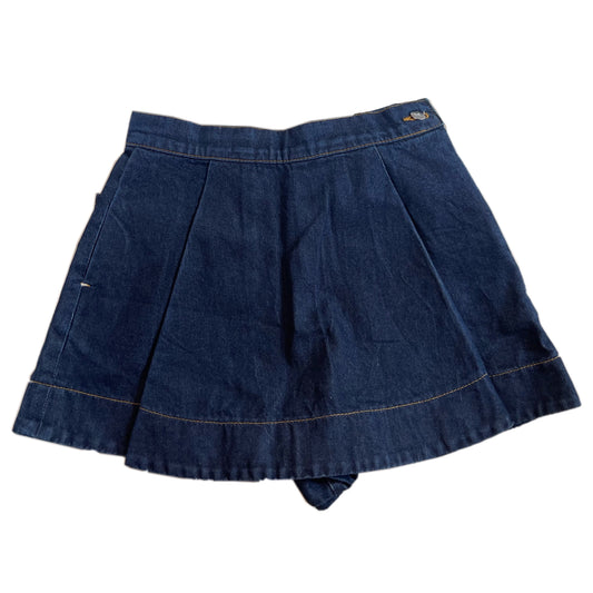 Vivienne Westwood Red Label Denim Skort w Orbit Heart Logo
