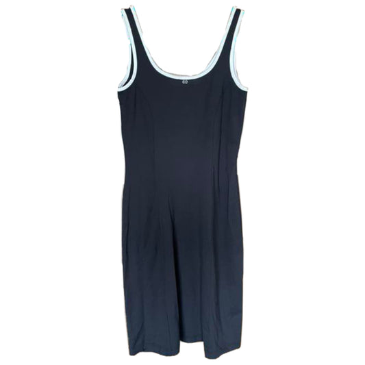 Escada Sport Contrast Trim Sweetheart Midi Babydoll Dress