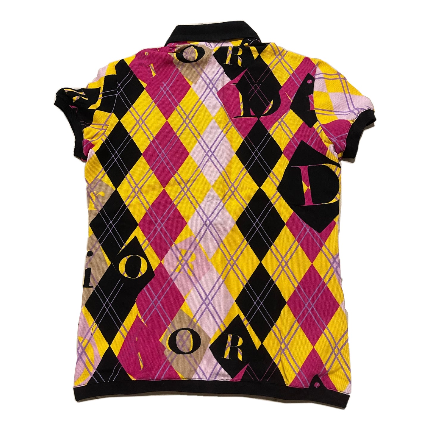 Christian Dior Argyle Check Golf SS Polo