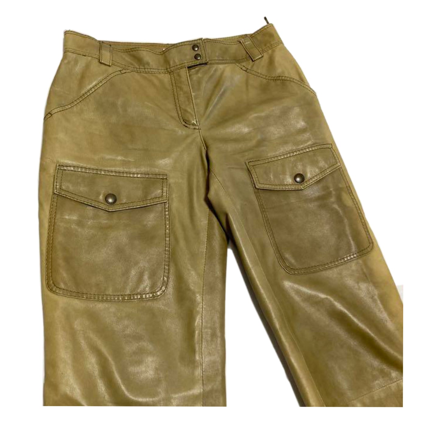 Moschino Cheap And Chic Leather Cargo Pants