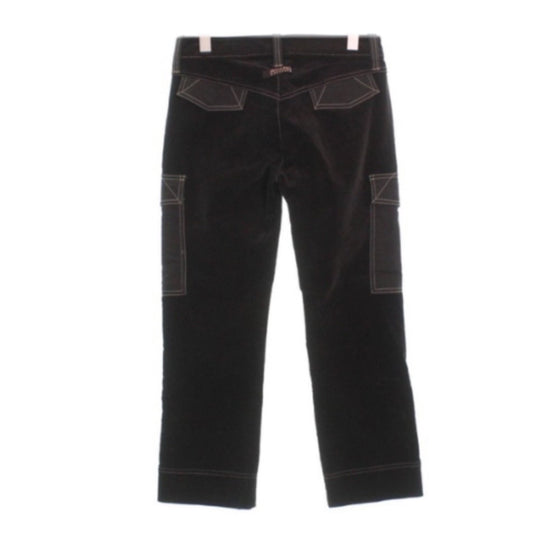 Jean Paul Gaultier Brown Velvet Utility Pant