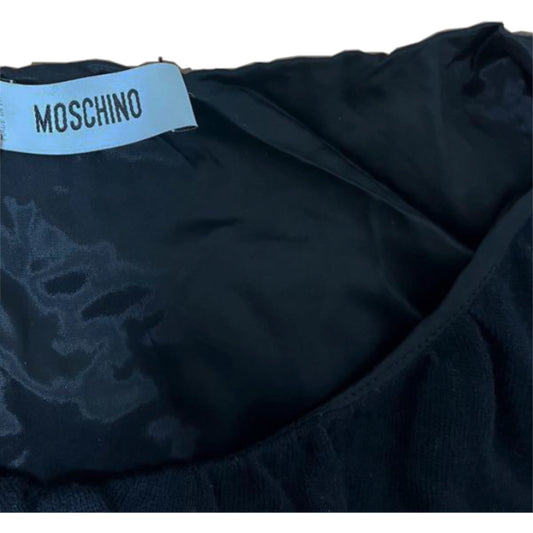 Moschino Button Down SS Wool Crop Top