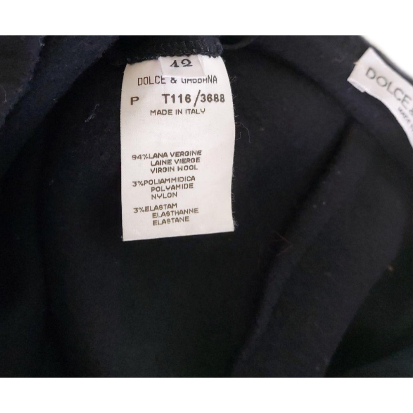 Dolce & Gabbana Side Button Midi Pencil Wool Blend Skirt