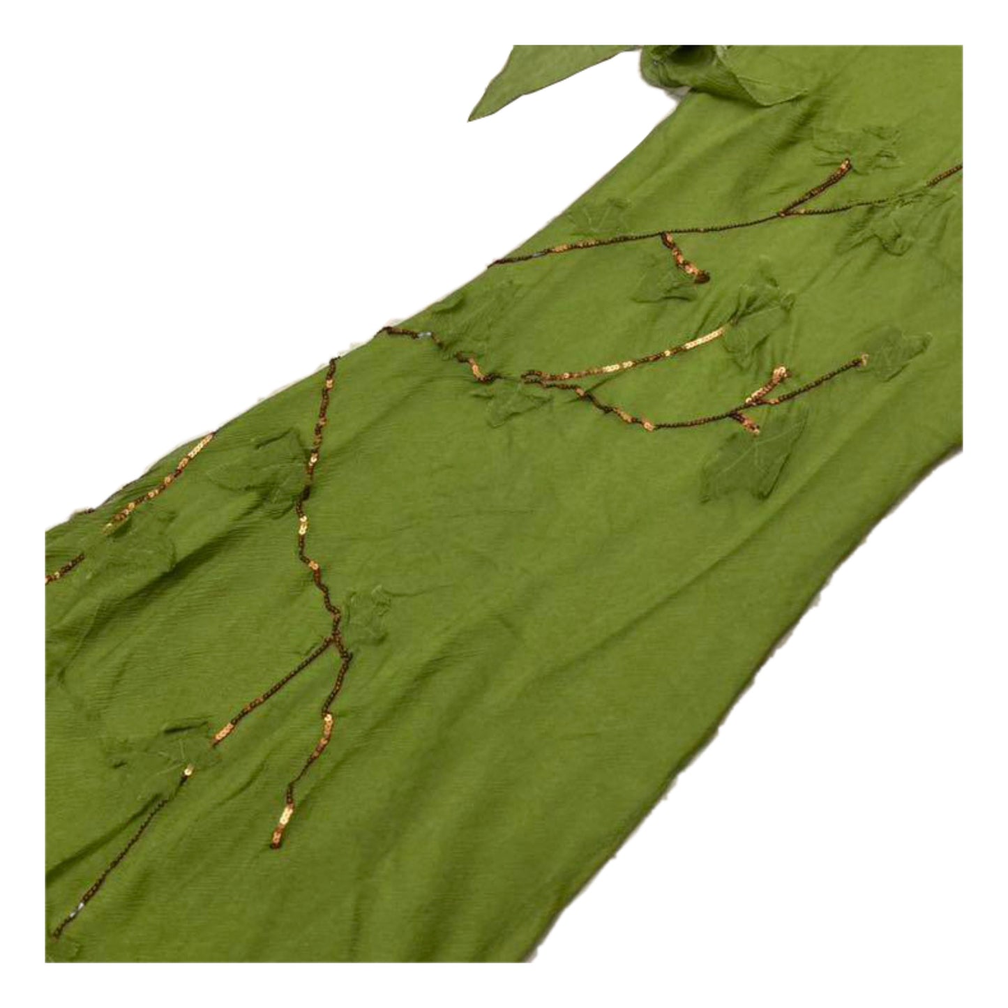 Versace Jeans Couture Silk Asymmetrical Branch Dress
