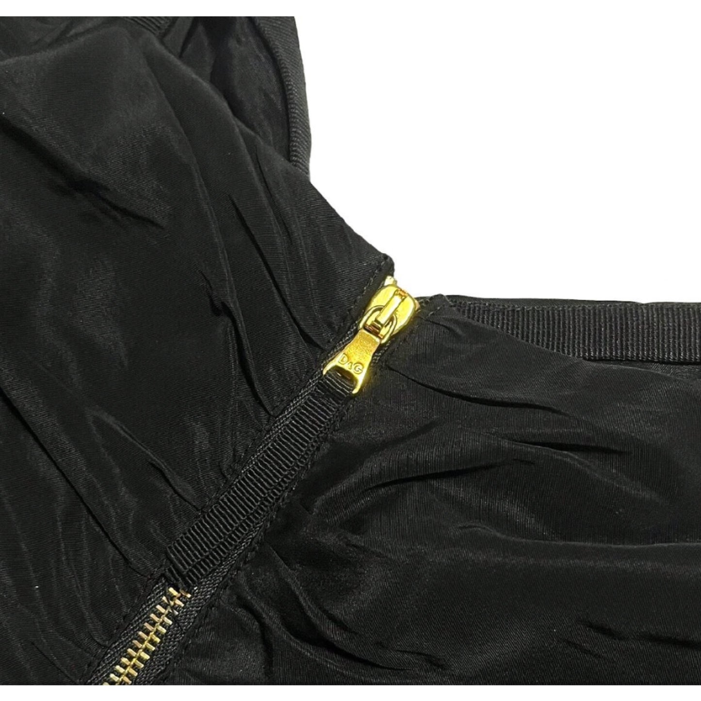 Dolce & Gabbana Pleated Mini Strappy Dress
