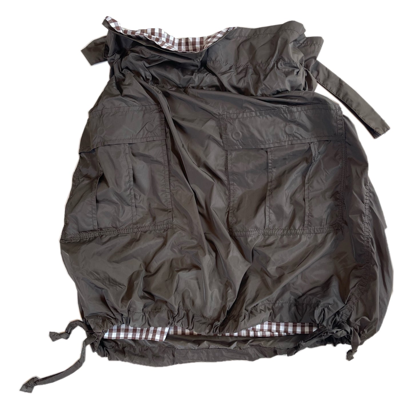 Comme Des Garcons Tricot Parachute PaperBag Nylon Skirt
