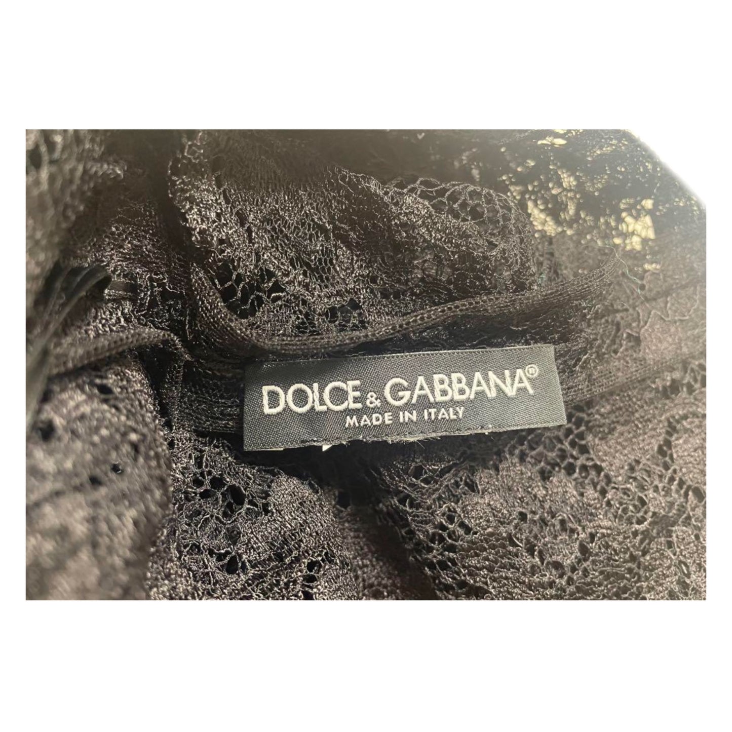Dolce & Gabbana Lace Keyhole LS Blouse