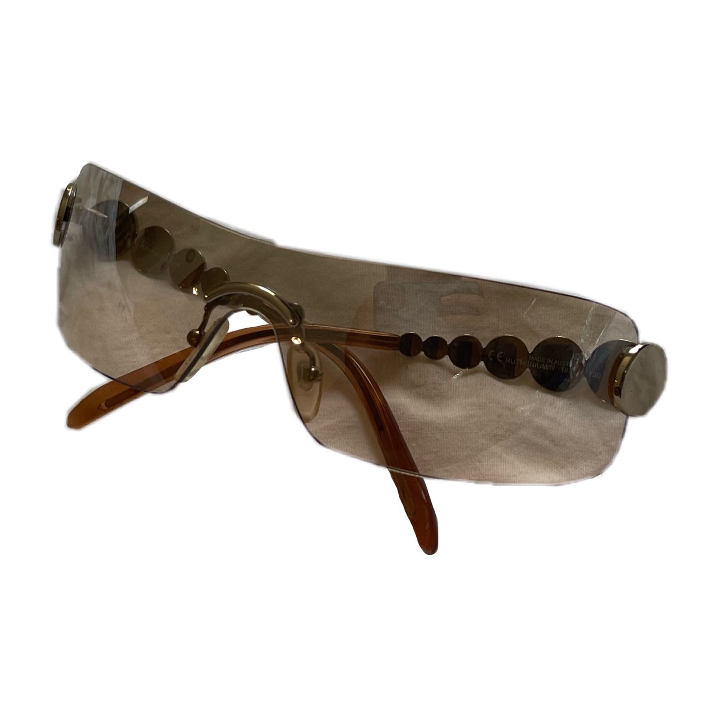 Christian Dior Rose Gold Shield Sunglasses