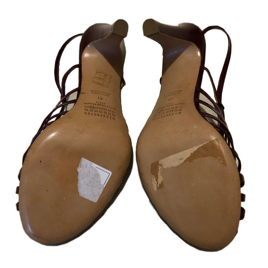 Maison Margiela Wine Strappy Heels