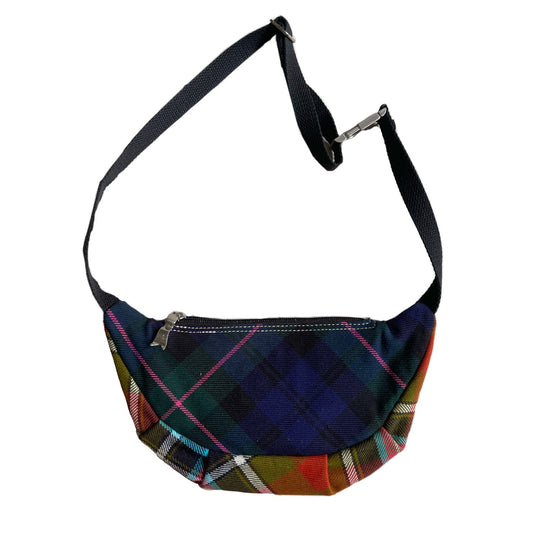 Vivienne Westwood Multi Color Plaid Orbit Logo Waistbag