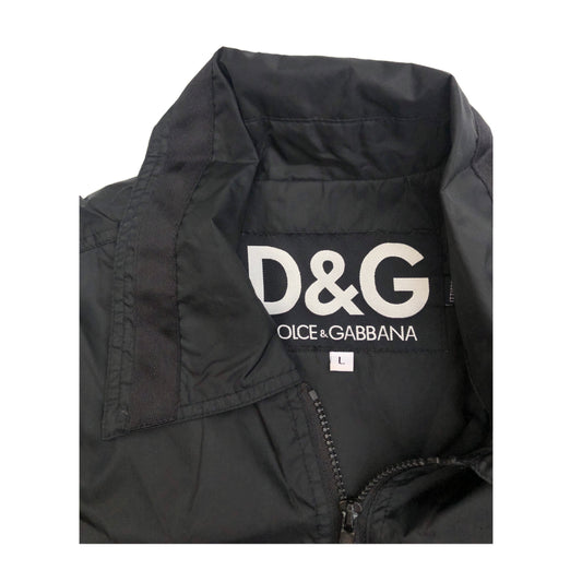 Dolce & Gabbana Black/White Anorak Parka Jacket