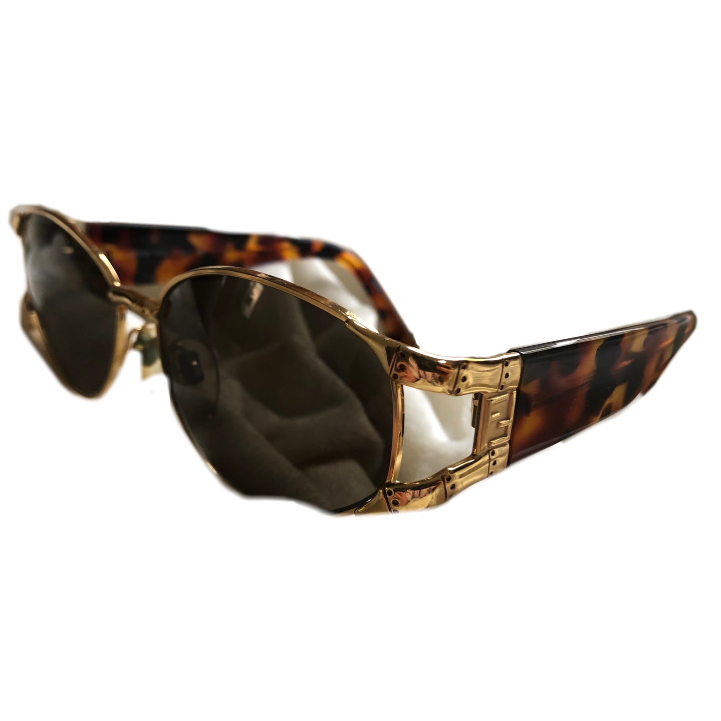 Fendi FF Logo Tortoiseshell Sunglasses