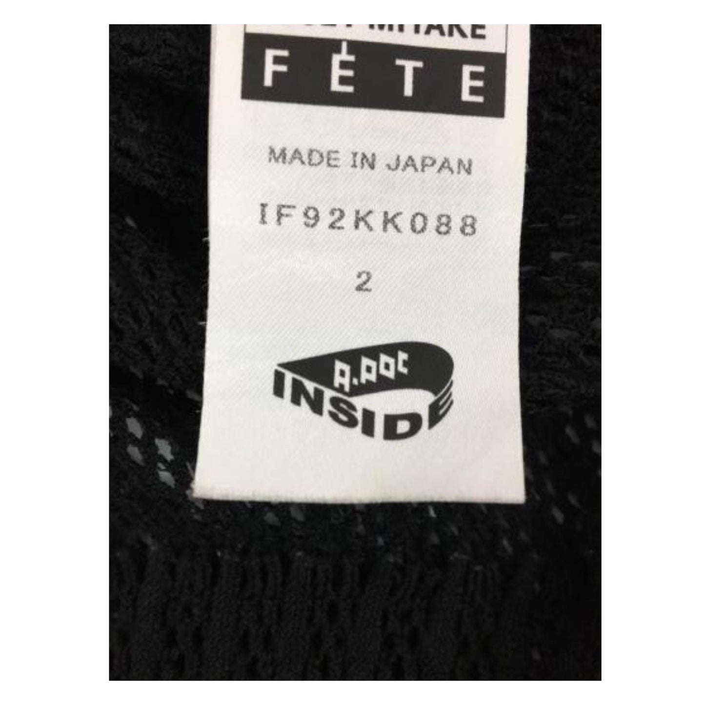 Issey Miyake Power Net Mesh Turtleneck SS Tunic