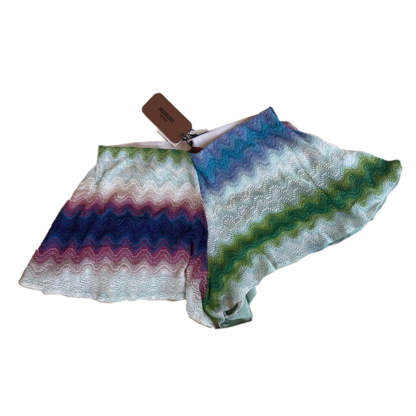 Missoni Glitter Knit Rainbow Mini Shorts
