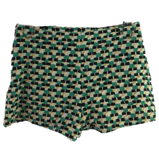 Prada Pattern Mini Skort w Rubber Logo