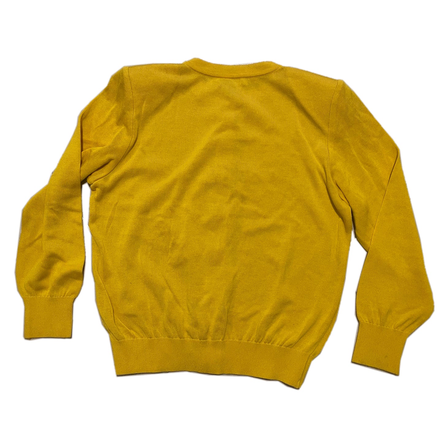 Yves Saint Laurent Logo LS Gold Button Knit Cardigan