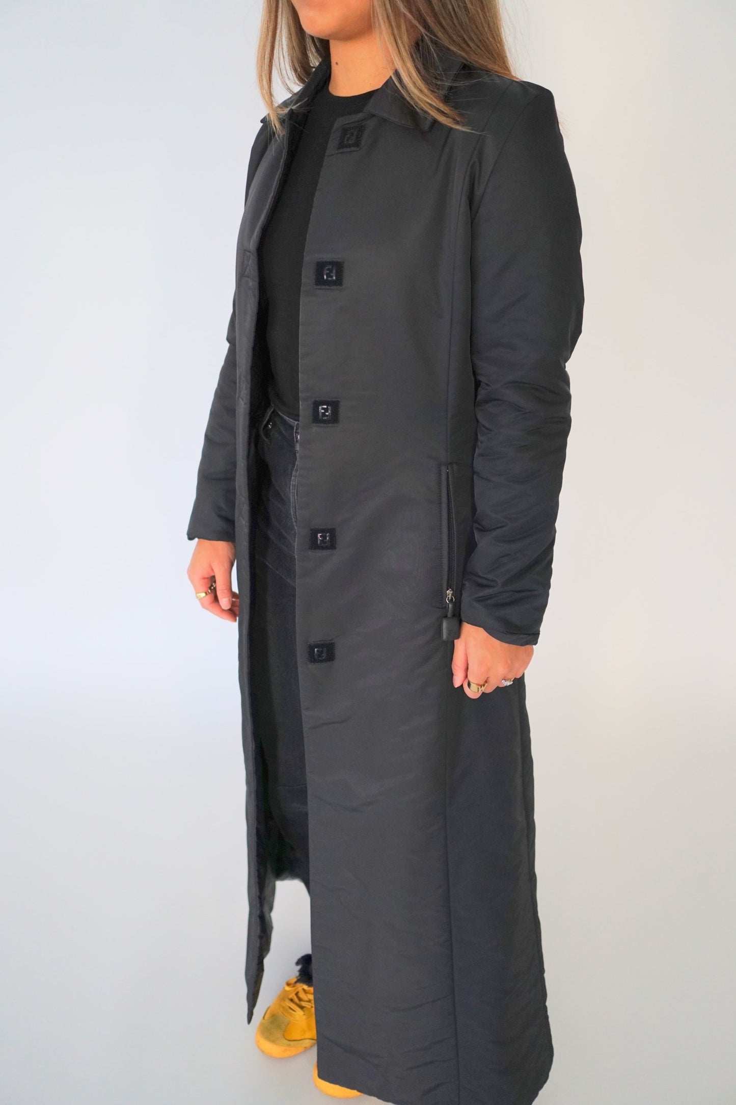 Fendi Nylon Puffer Maxi LS Coat