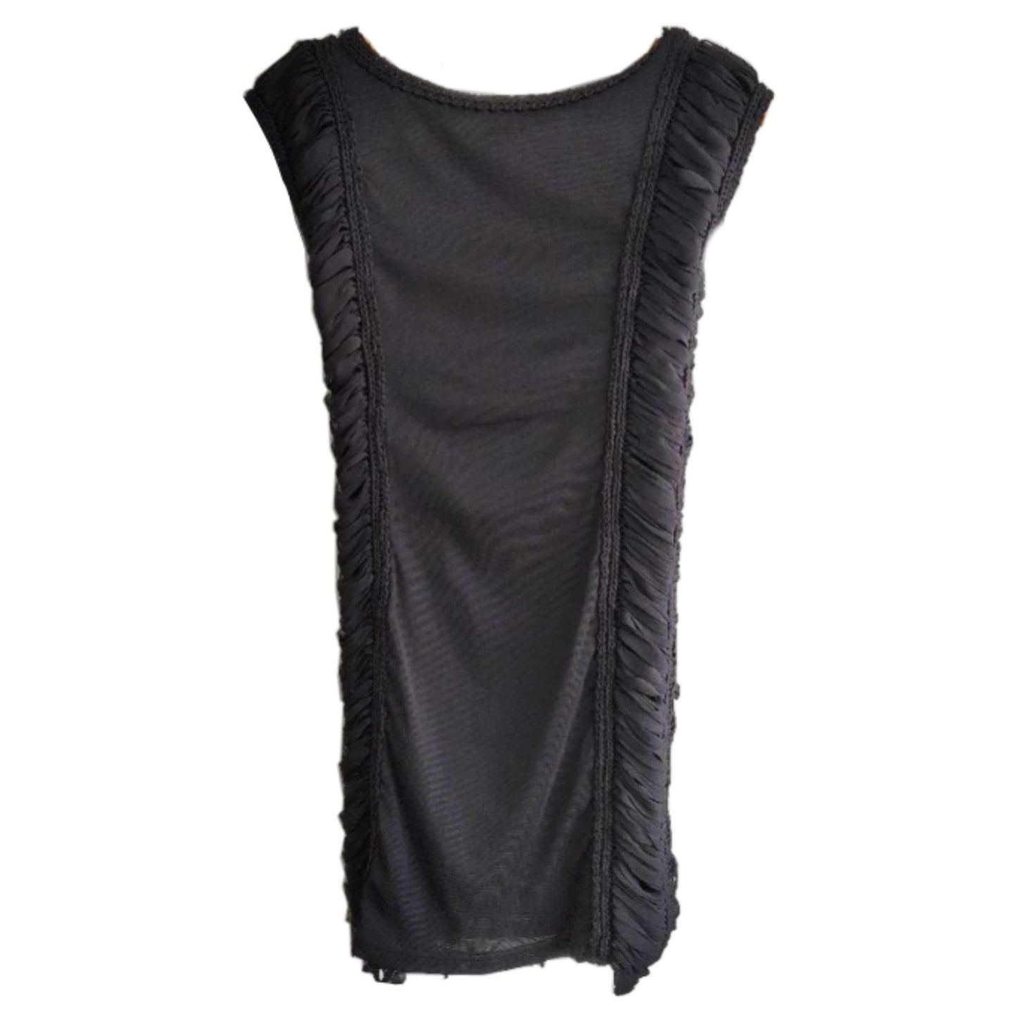 Jean Paul Gaultier Mesh Braided Lace Up Tank Dress