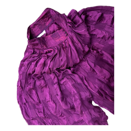 Yves Saint Laurent Silk Harem Bubble Bermuda Shorts