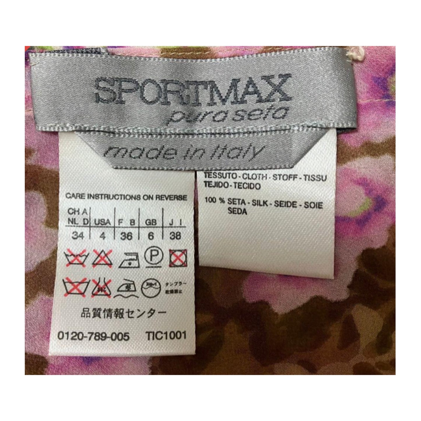 Sportmax Silk Floral Abstract Cami Top
