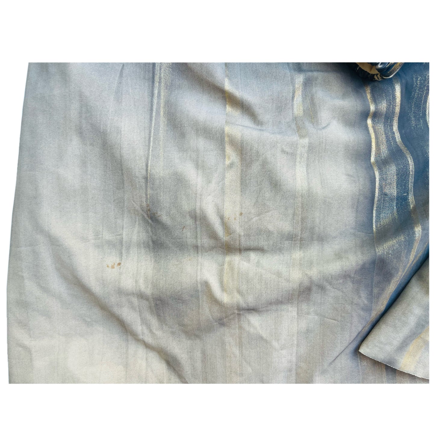 Issey Miyake Metallic Pleated Ruched Skirt