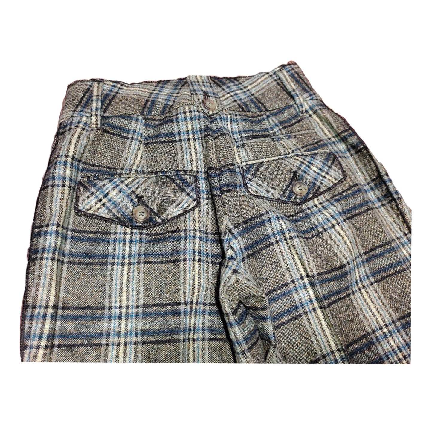 Dolce & Gabbana Checkered Button Pocket Flare Pants