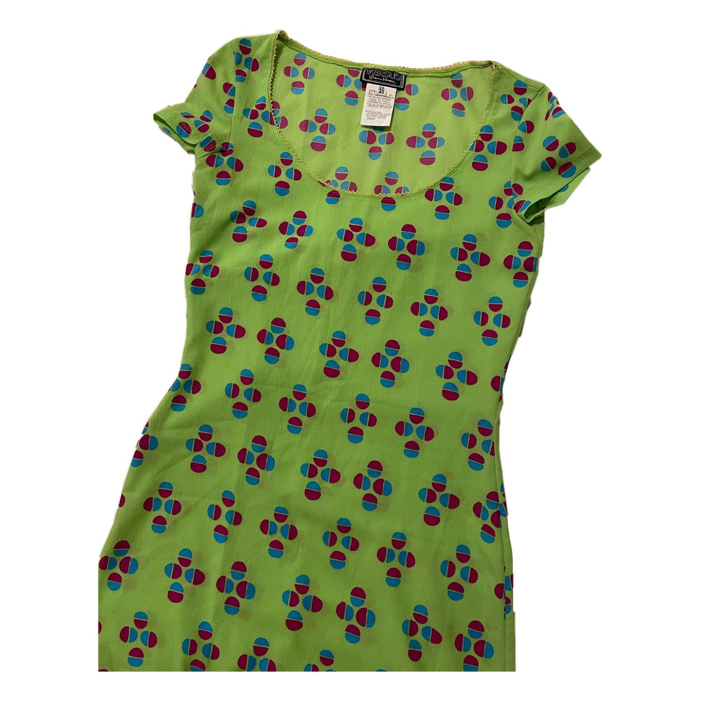 Versace Versus Polka Dot Mini Shift Dress