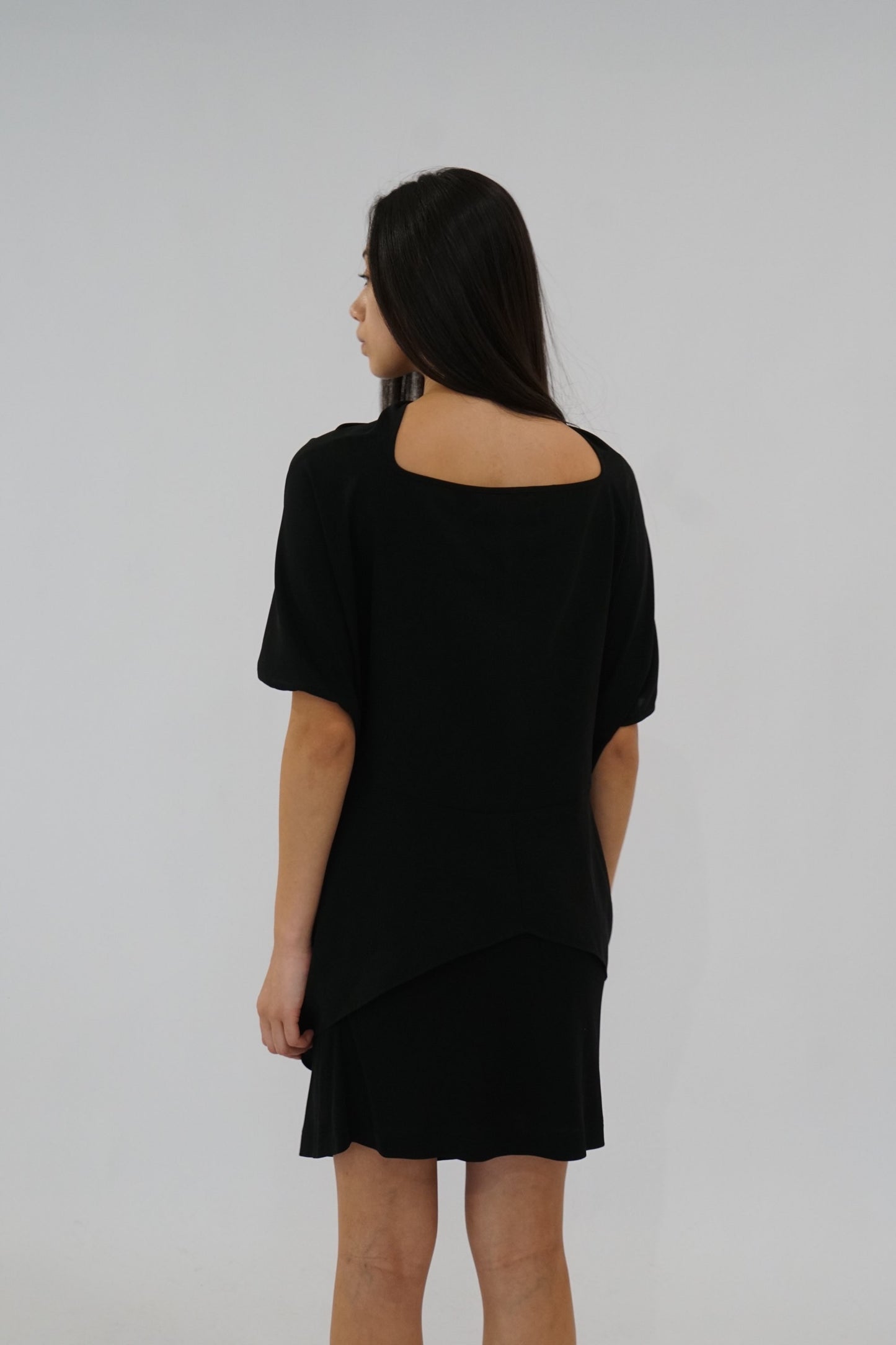 Junya Watanabe Comme Des Garcons Ruched Layered Top Dress