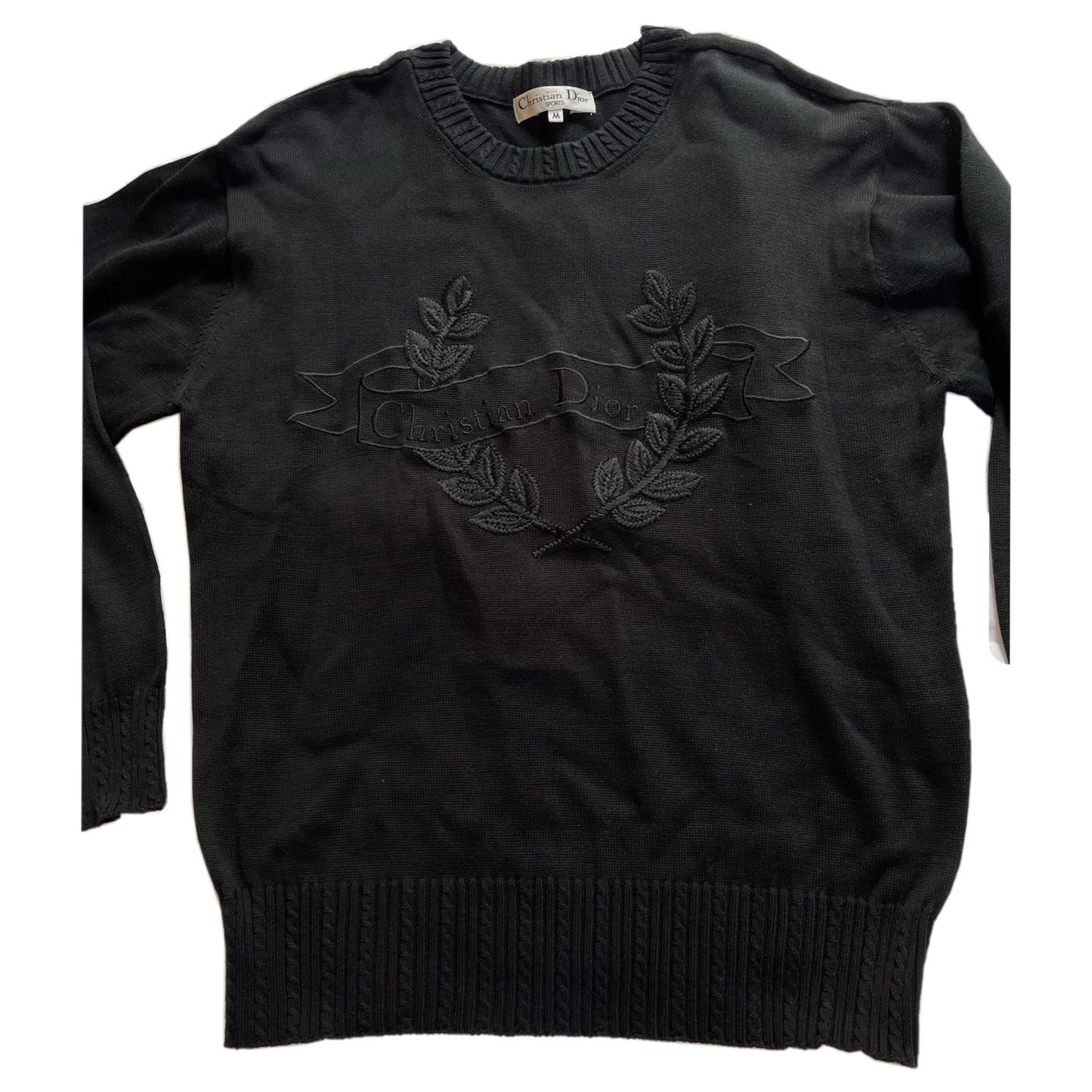 Christian Dior Sports Crest Logo Knit Jumper