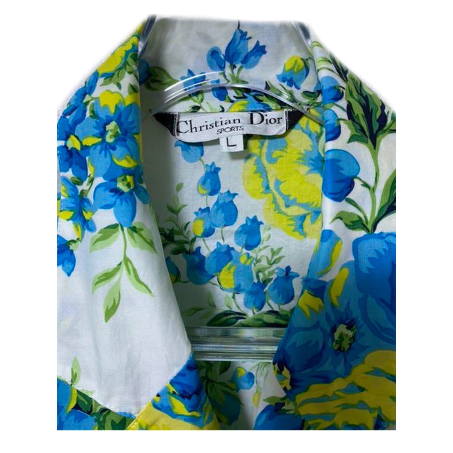 Christian Dior Sports Floral SS Wrap Blouse