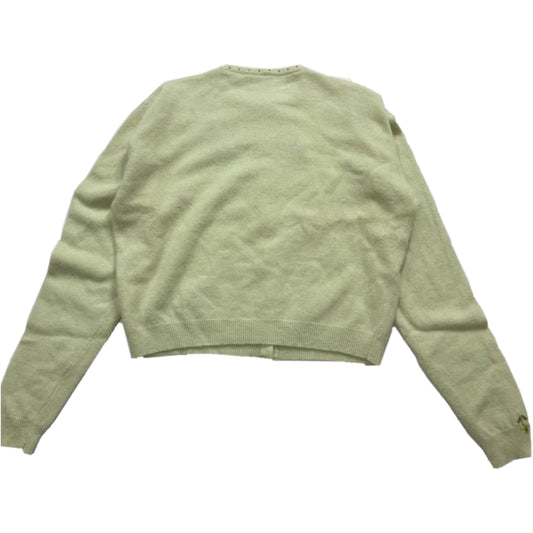 Moschino Cheap And Chic Floral 3D Angora Wool Blend Cardigan