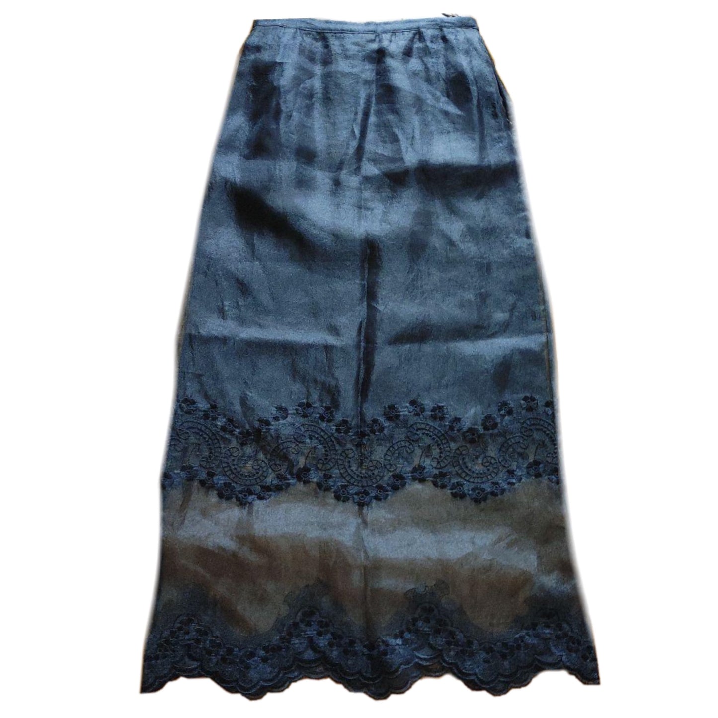 Philosophy di Alberta Ferretti Organza Skirt w Sheer Lace Hem