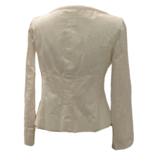 Valentino White Denim Tie LS Jacket