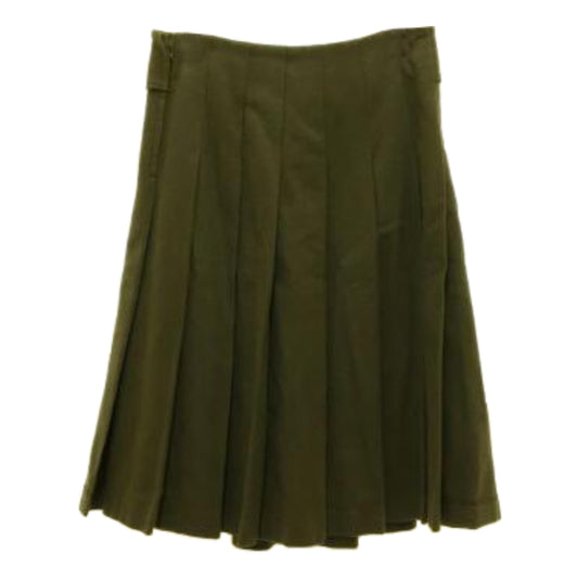 Comme Des Garcons Fold Down Waist Pleated Midi Skirt