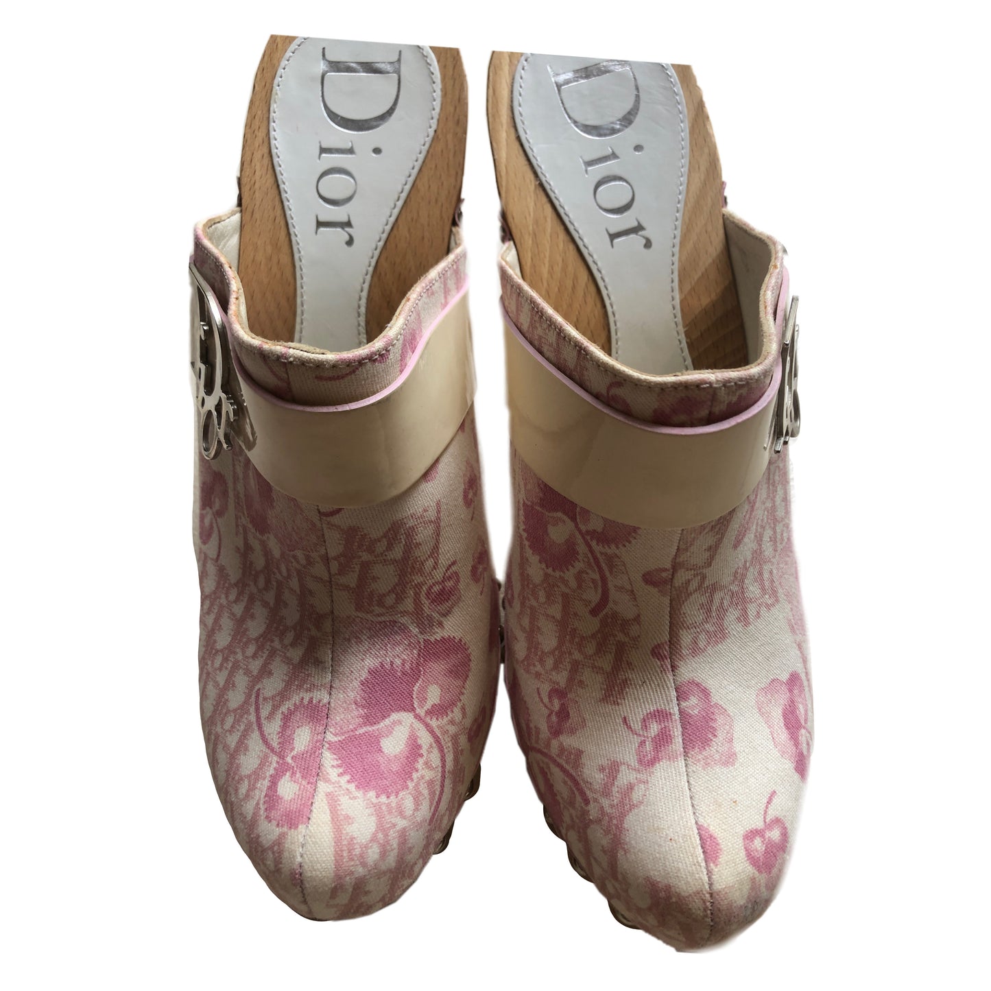 Christian Dior Diorissimo Floral Pink Clogs