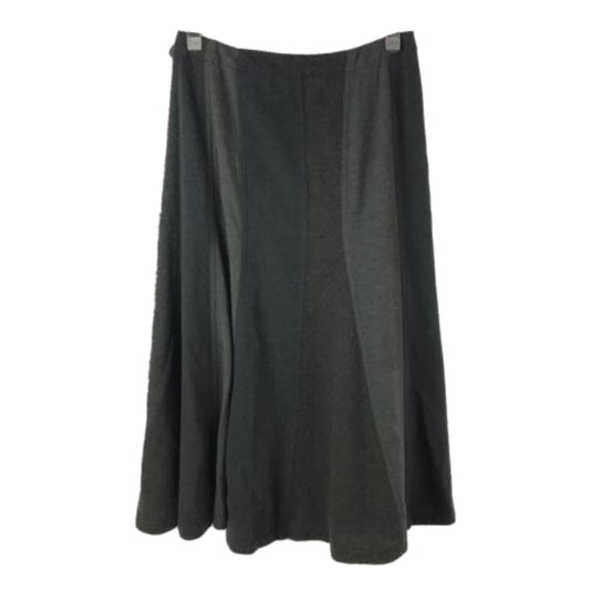 Comme Des Garcons Grey Buckle Patch Maxi Skirt
