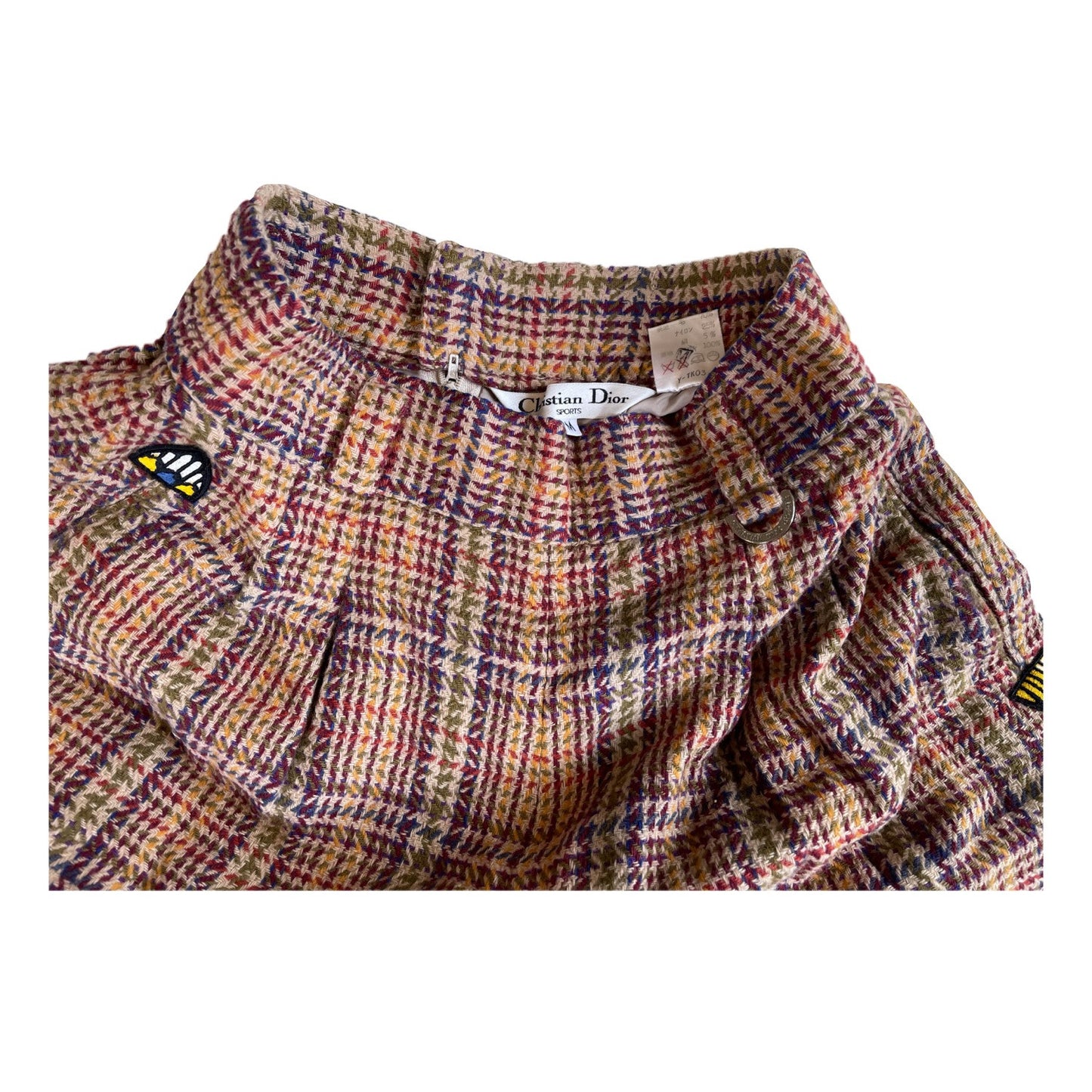 Christian Dior Sports Wool Check Bermuda Shorts