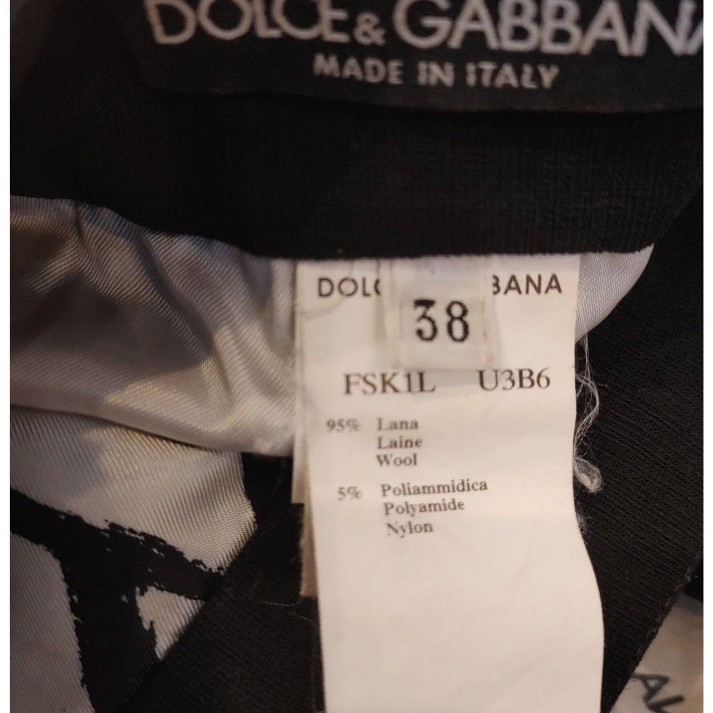 Dolce & Gabbana Logo Waist band Pleated Mini Skirt