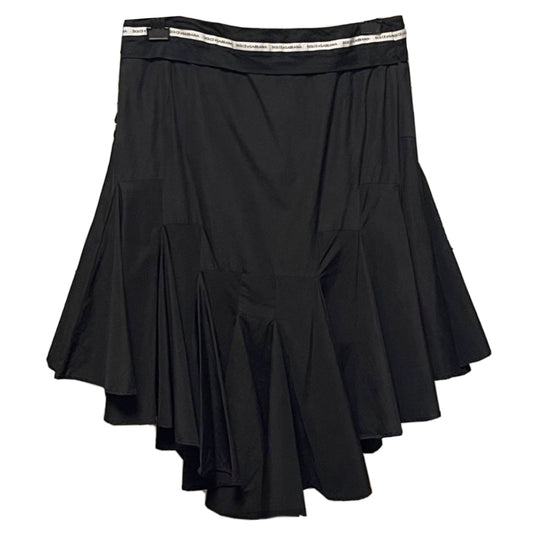 Dolce & Gabbana Waist Logo Band Assymetrical Flare Skirt